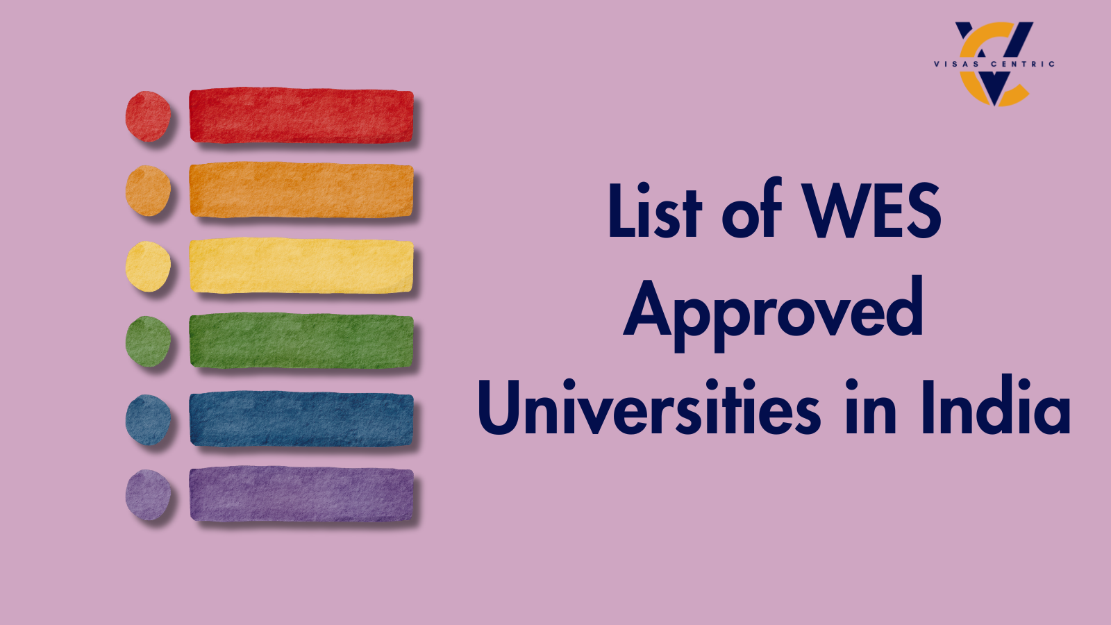 Full List of WES Approved Universities in India