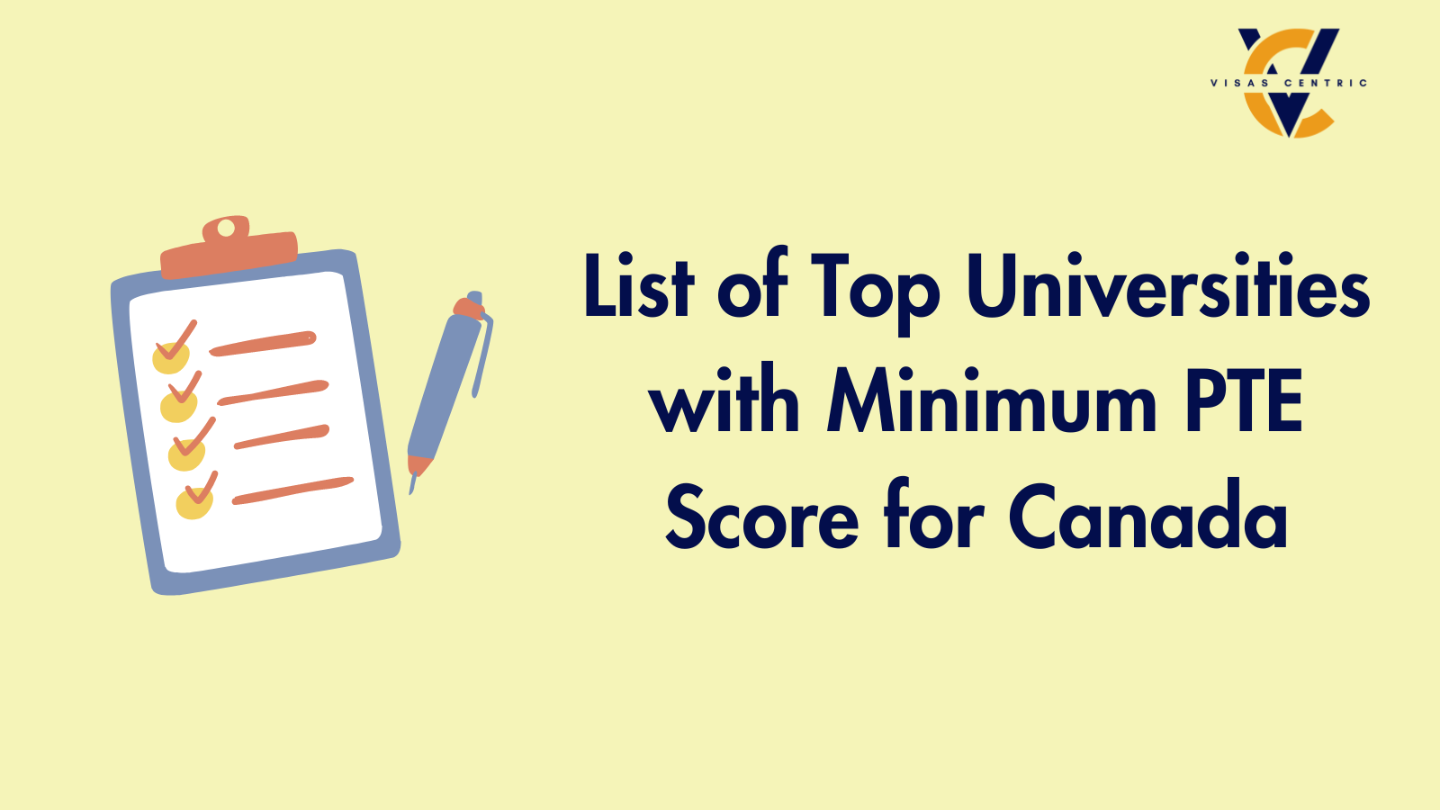 List of Top Universities with Minimum PTE Score for Canada